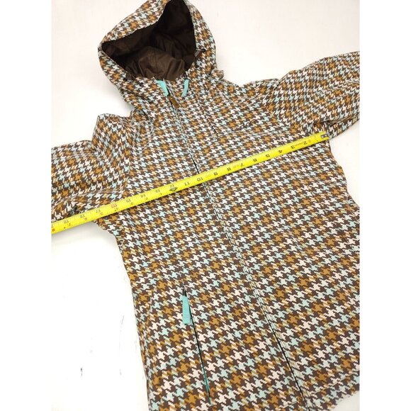Burton Hounds tooth Hooded Ski Snowboard Jacket Womens Size Extra Small XS - Picture 5 of 9